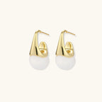 Skulpturale Kegel-Creolen Ansicht 4 – Earrings – ESTID