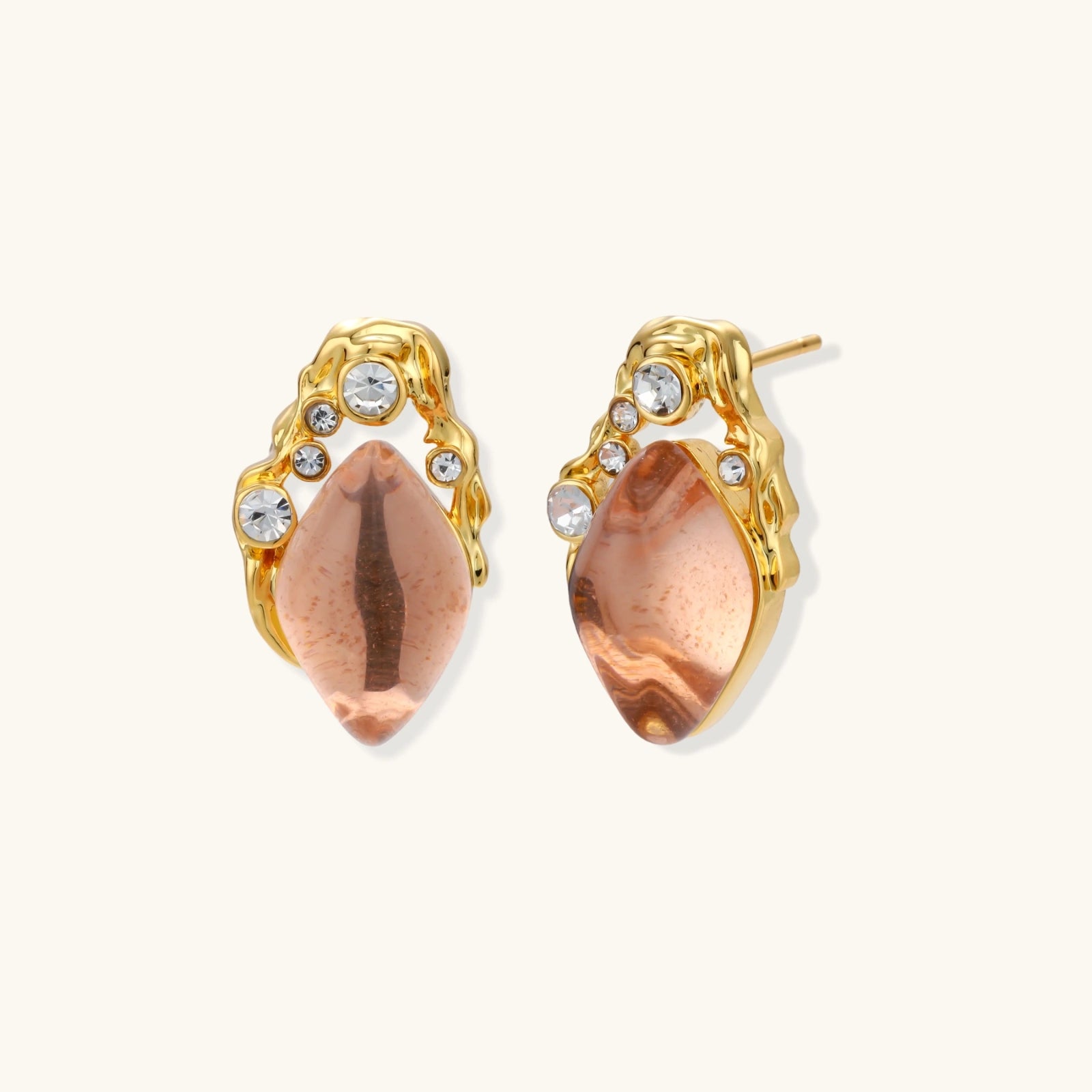 Coral Dreams Barock-Ohrstecker Detailansicht – Ohrringe – ESTID