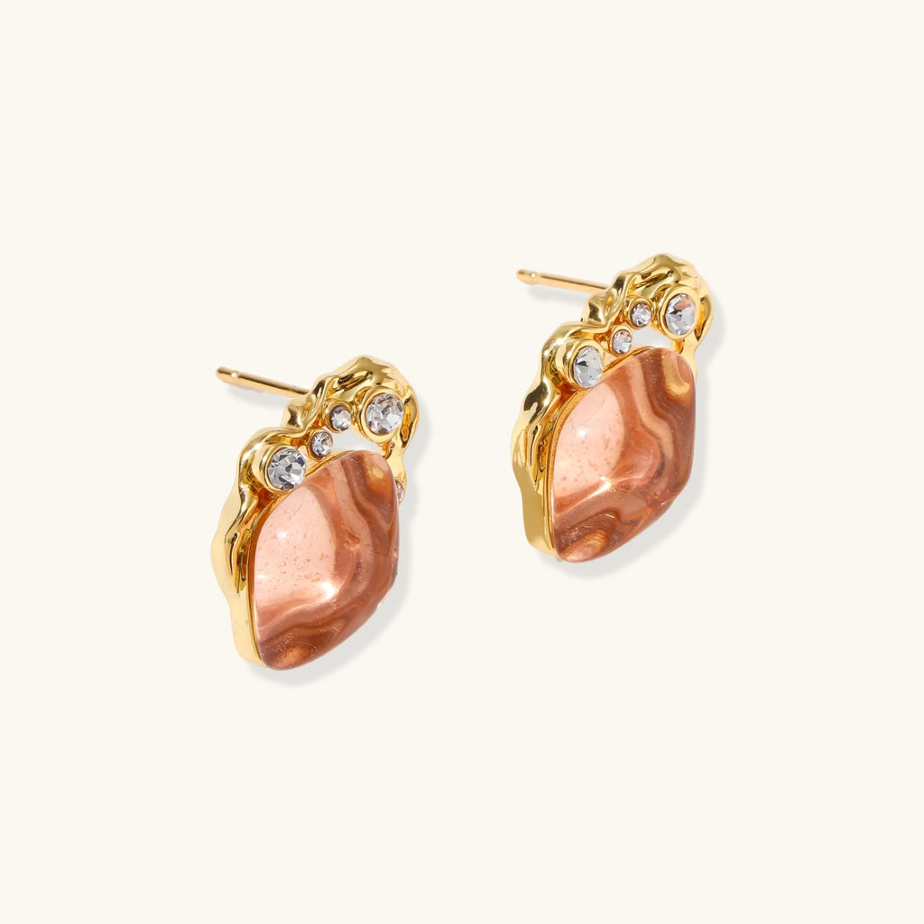 Korallen-Traum Barock-Ohrstecker Ansicht 5 – Earrings – ESTID