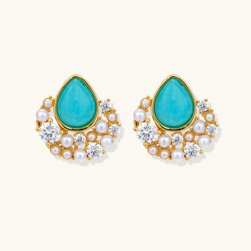 Himmelsblaue Traum-Ohrstecker Ansicht 3 – Earrings – ESTID