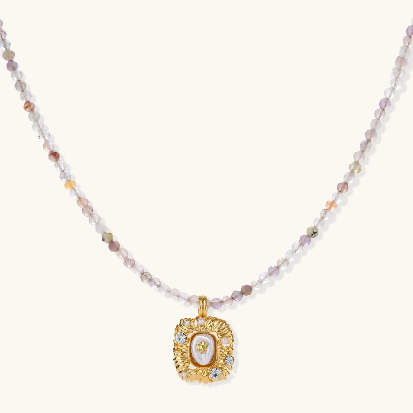 Barocke Träume Edelstein-Halskette Detailansicht – Necklaces – ESTID