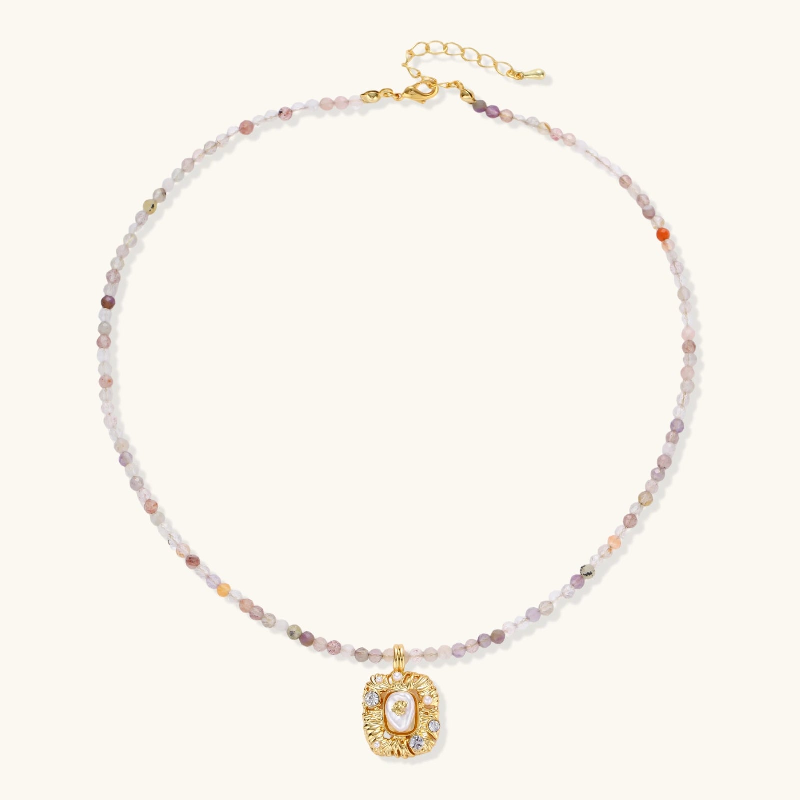 Barocke Träume Edelstein-Halskette Ansicht 4 – Necklaces – ESTID