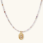 Mystischer Garten Edelstein-Halskette Detailansicht – Necklaces – ESTID