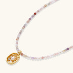 Mystischer Garten Edelstein-Halskette Ansicht 3 – Necklaces – ESTID