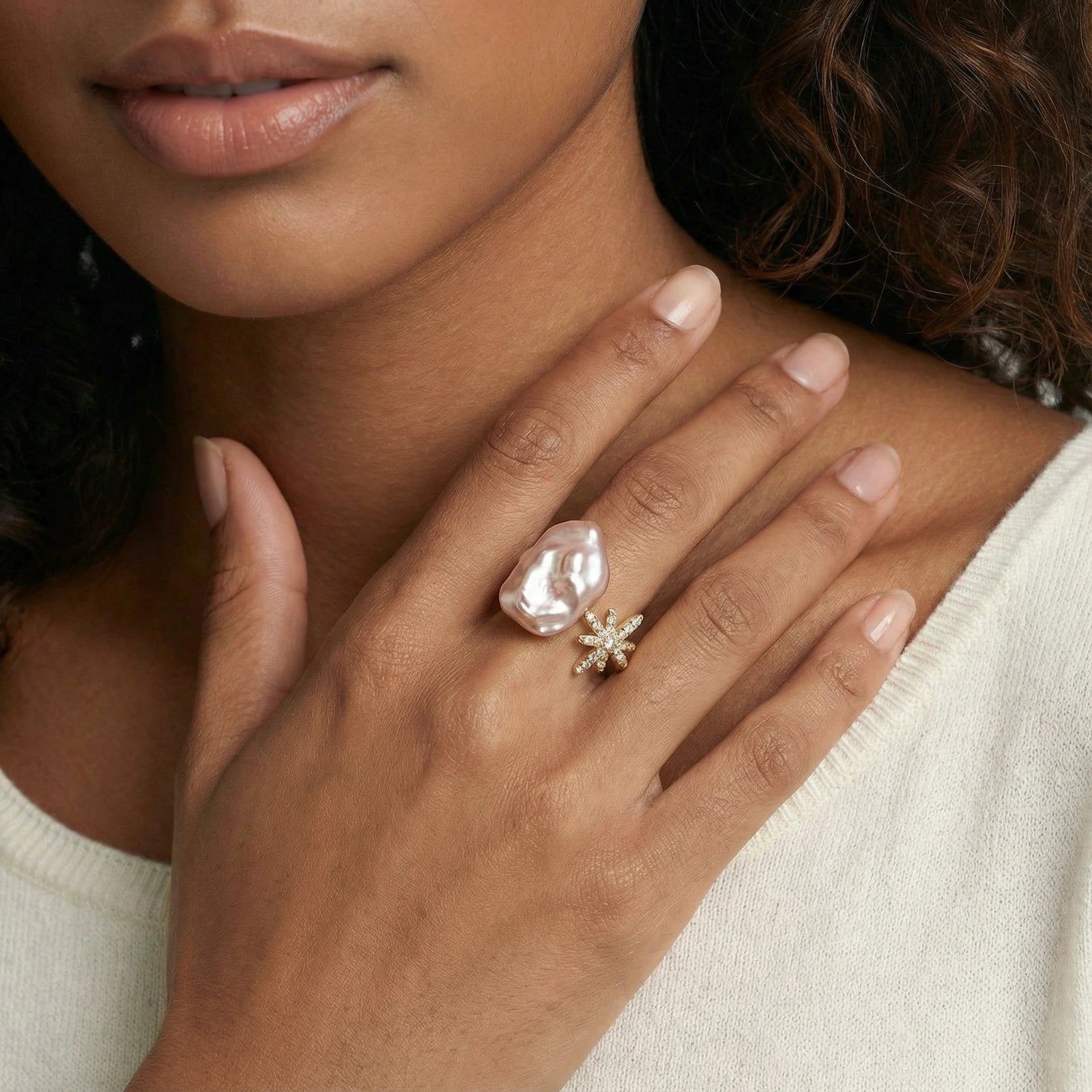 Ring Sternenklare Perlenträume Ansicht 4 – Ringe – ESTID