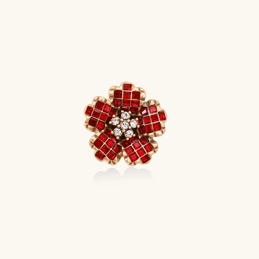Karmesinrote Blüten Ring Ansicht 4 – Ringe – ESTID