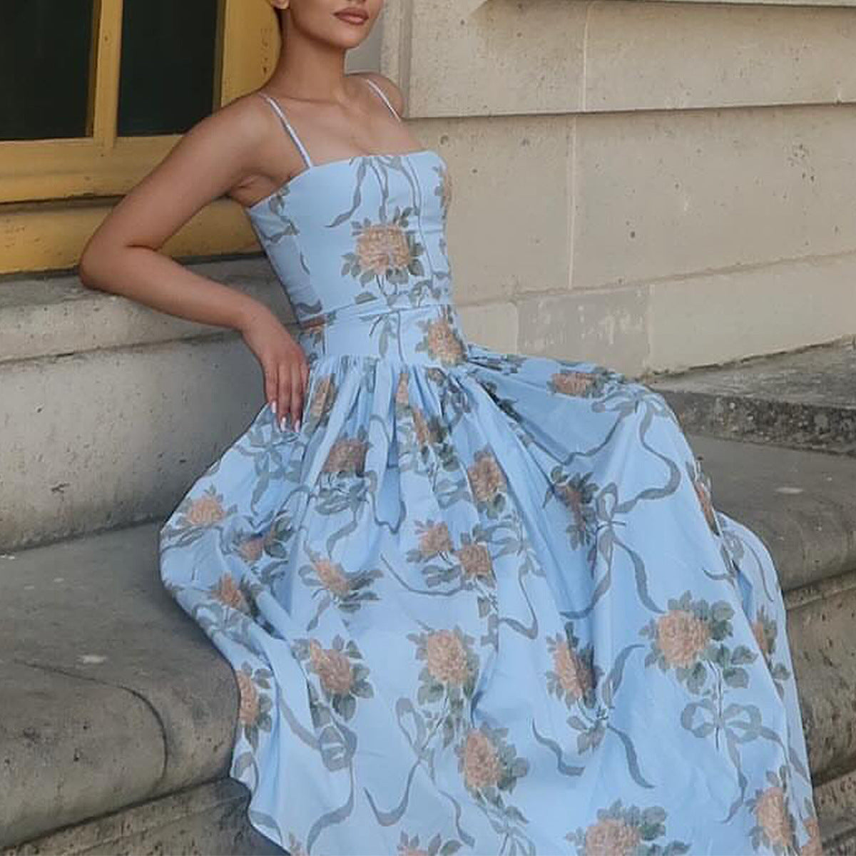 ESTID Damen Maxikleid „Flora Romance“ – Elegantes Corsagenkleid mit floralem Print Ansicht 13 – maxikleid – ESTID