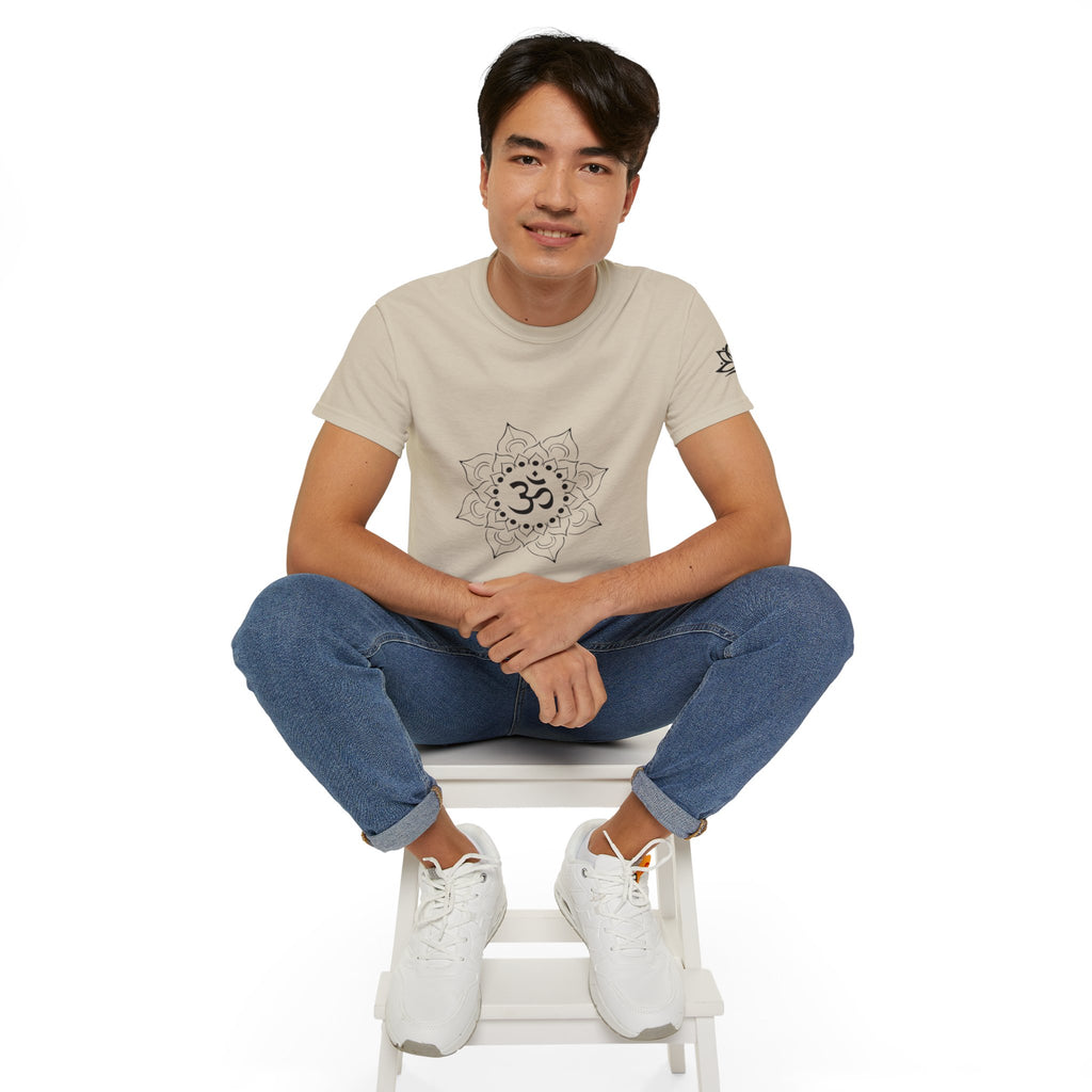 Spiritual Om Mandala Bio-Baumwoll T-Shirt | Damen & Herren Ansicht 18 – T-Shirt – ESTID