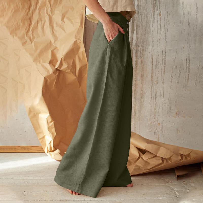 Elegante Wide-Leg Stoffhose Ansicht 7 – hosen – ESTID