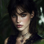 Karmesinrotes Herzen Layered-Halskette – Necklaces – ESTID