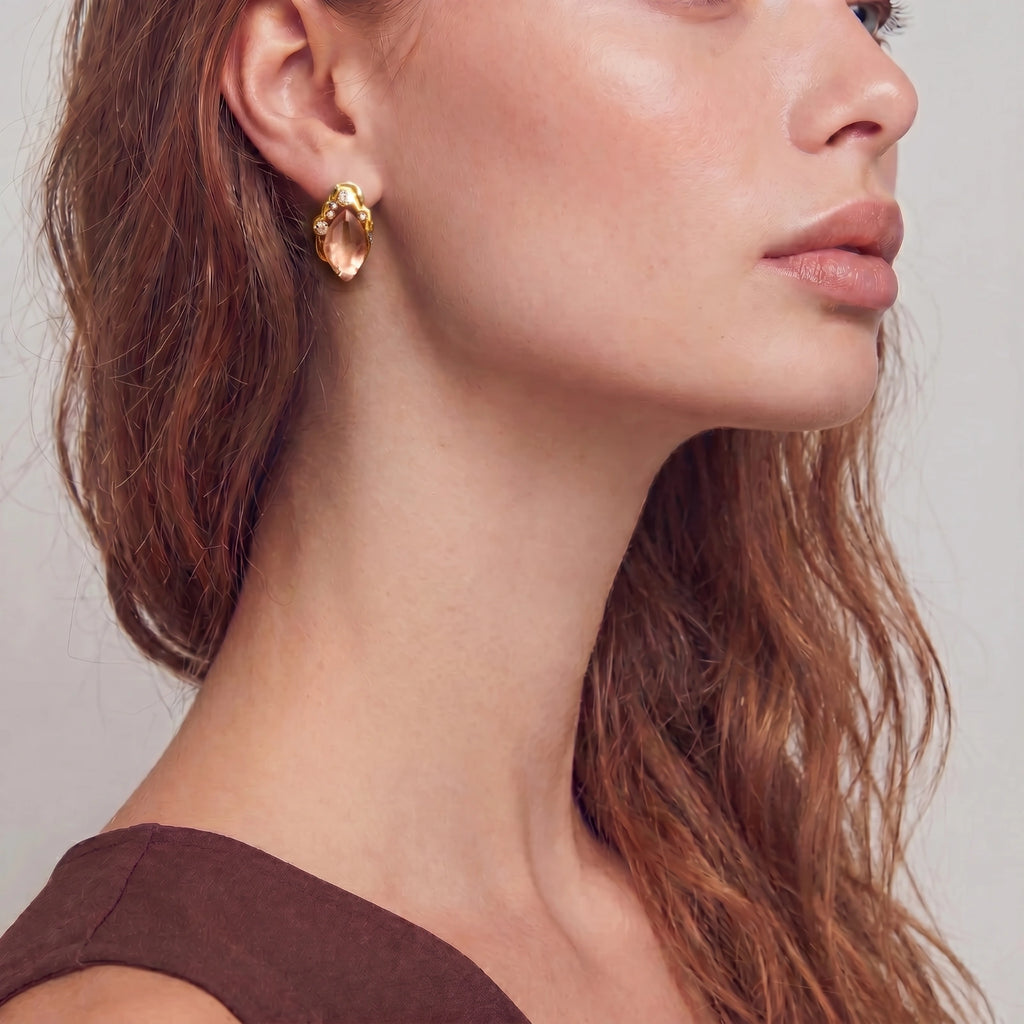 Korallen-Traum Barock-Ohrstecker – Earrings – ESTID