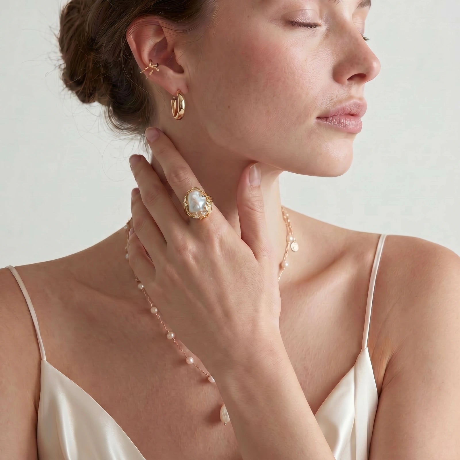 Barock-Perlen-Kronenring – Ringe – ESTID