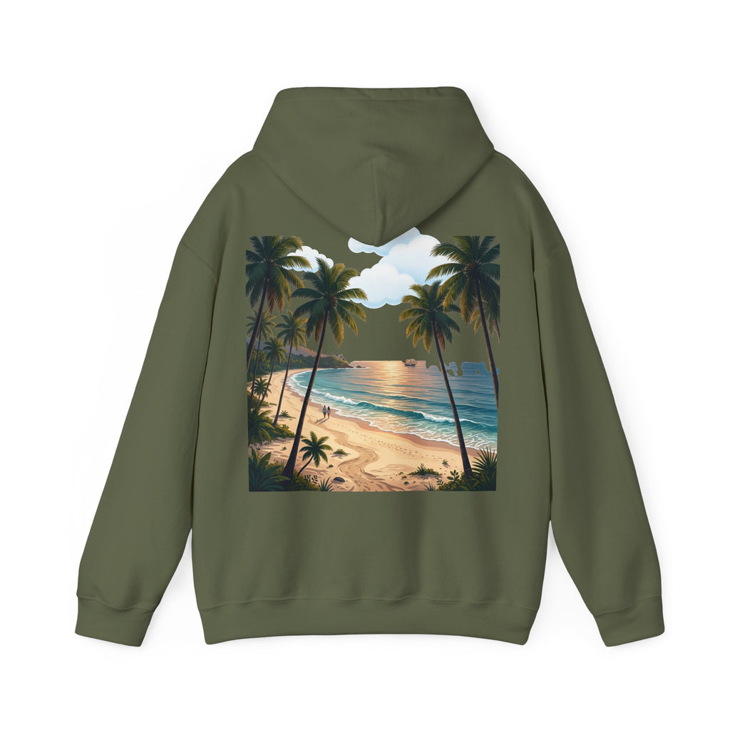 Urlaub Hoodie – Tropischer Palm Sunset Kapuzenpullover