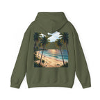Urlaub Hoodie – Tropischer Palm Sunset Kapuzenpullover