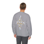 Faith Over Fear Crewneck Sweatshirt – Christliches Kreuz & Jesus Pullover