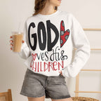 Gott liebt Seine Kinder Sweatshirt – Faith-Crewneck für Kinder und Familie