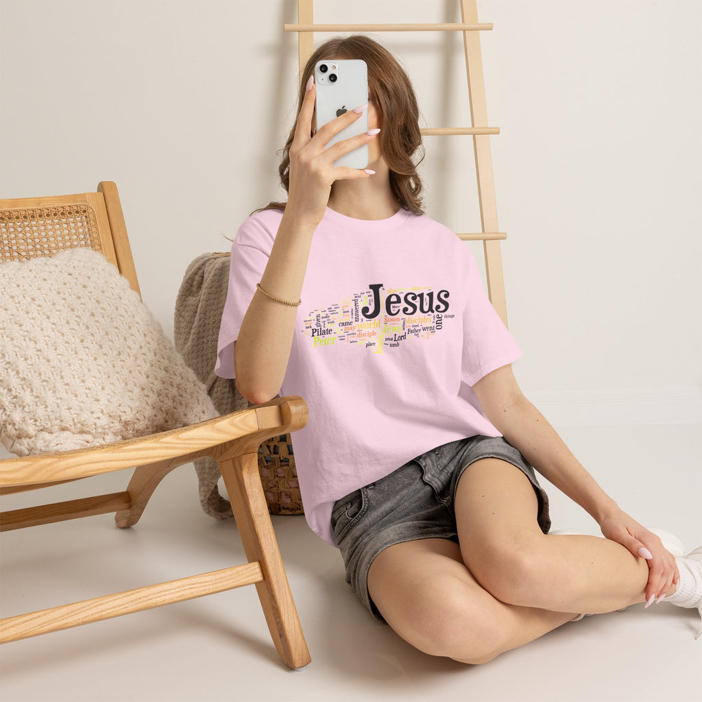 ESTID Unisex Shirt | Jesus Fisch Bibel Wortwolke