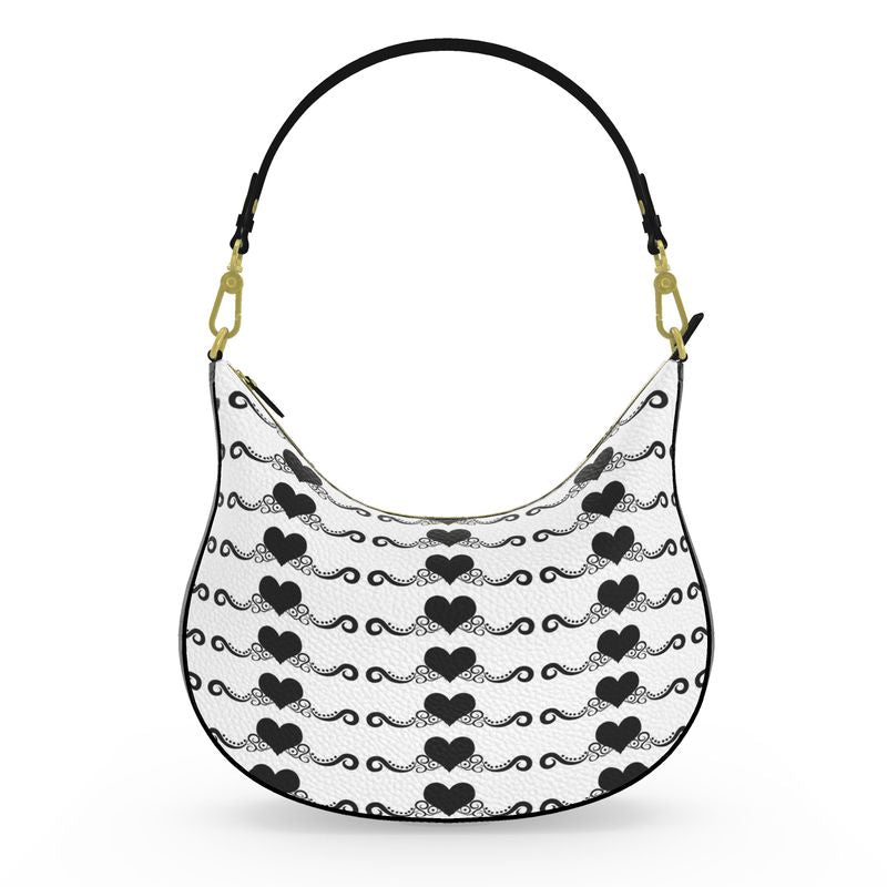 Elegante Leder-Schultertasche ESTID Ansicht 3 – Curve Hobo Bag – ESTID