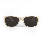 Matte Sonnenbrille in elegantem Beige ESTID Ansicht 4 – Sunglasses – ESTID