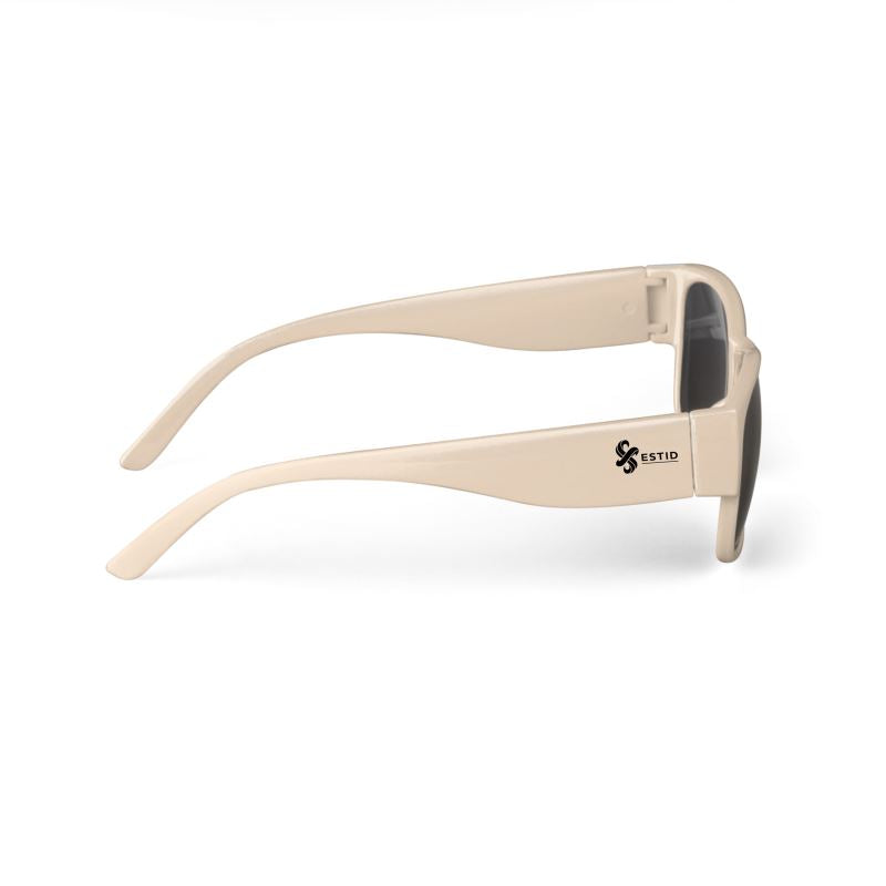 Matte Sonnenbrille in elegantem Beige ESTID Ansicht 6 – Sunglasses – ESTID
