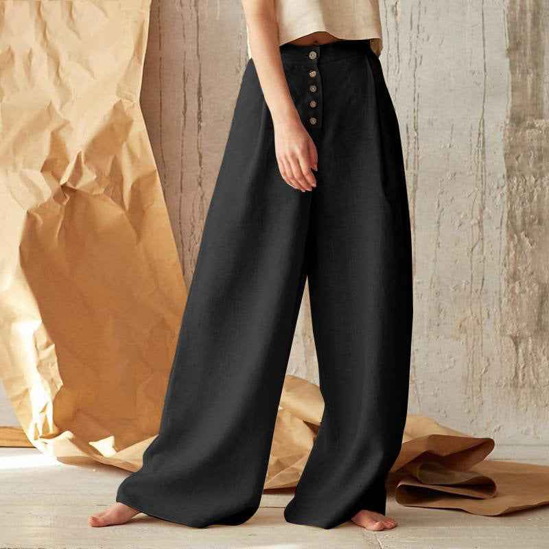 Elegante Wide-Leg Stoffhose Ansicht 5 – hosen – ESTID