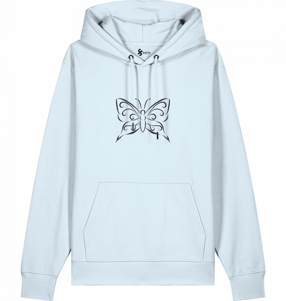 Lässiger Damen Kapuzenpullover mit Tribal Schmetterling Motiv Ansicht 25 – Shirt – ESTID