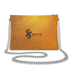 Damen Nappaleder-Umhängetasche mit edler Gliederkette ESTID Ansicht 3 – Crossbody Bag With Chain – ESTID