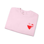 ESTID Damen Oversized Sweatshirt „Grunge Heart“ – Premium Baumwollmix Pullover mit rotem Herz-Print Ansicht 9 – Sweatshirt – ESTID