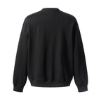 Minimalistischer Herren Rundhals-Pullover in Oversized Optik | Grau & Schwarz Ansicht 11 – pullover – ESTID