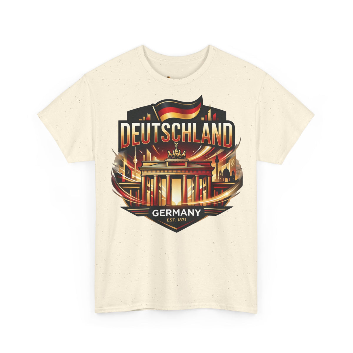 Deutschland Vintage Brandenburg-Tor T-Shirt – Reise-, Fußball- und Heimatstolz Ansicht 5 – T-Shirt – ESTID