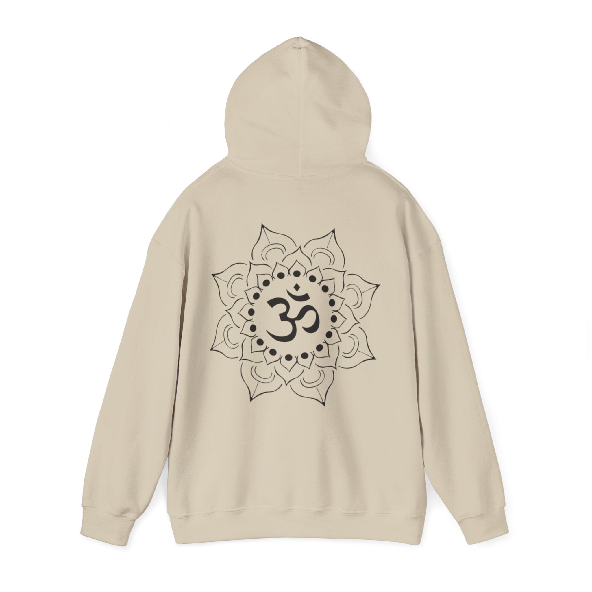 Lotus-Mandala-Hoodie mit Om-Symbol – Spirituelles Yoga-Sweatshirt ESTID Ansicht 15 – Hoodie – ESTID
