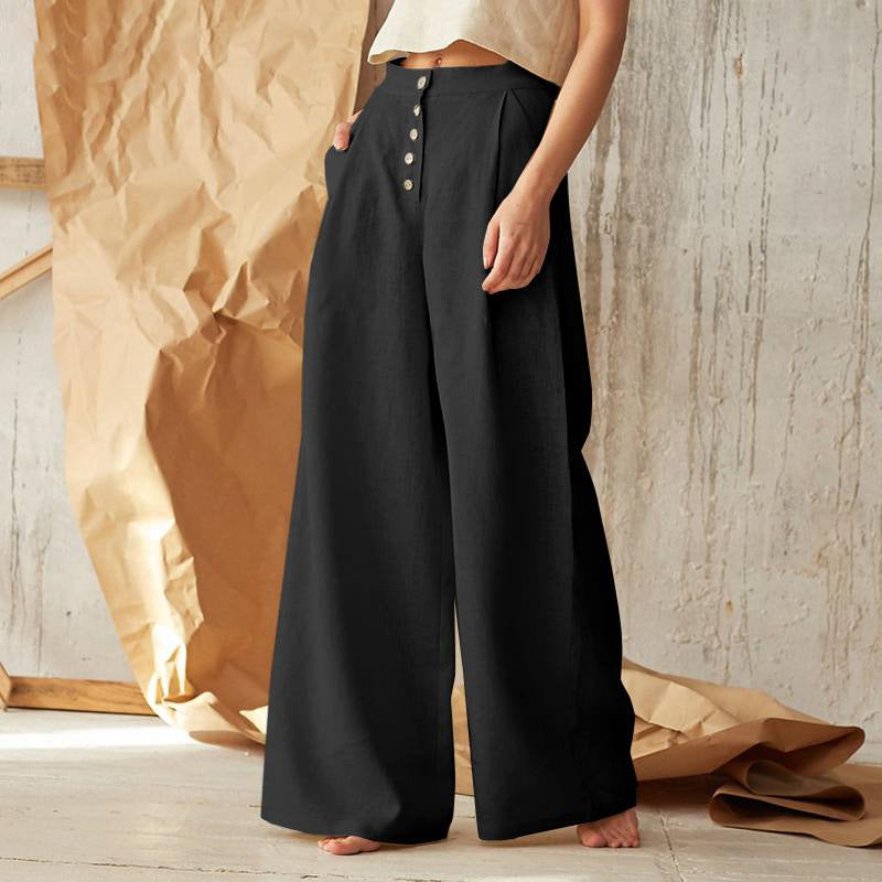 Elegante Wide-Leg Stoffhose Ansicht 8 – hosen – ESTID