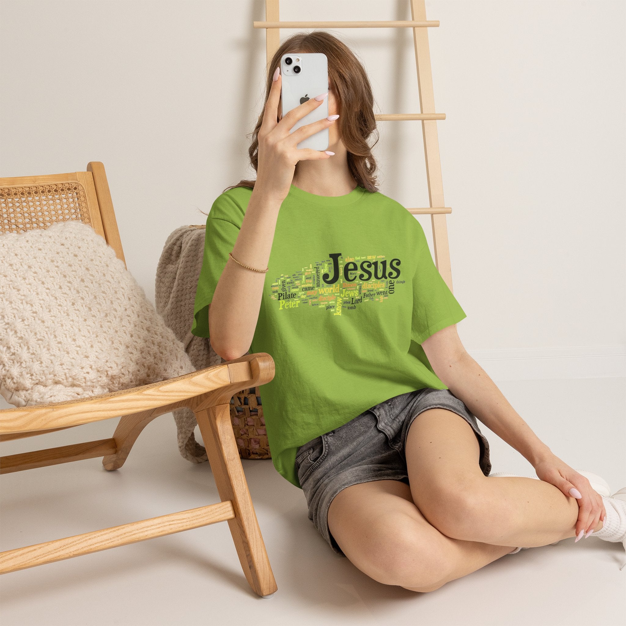 ESTID Unisex Shirt | Jesus Fisch Bibel Wortwolke Ansicht 40 – T-Shirt – ESTID
