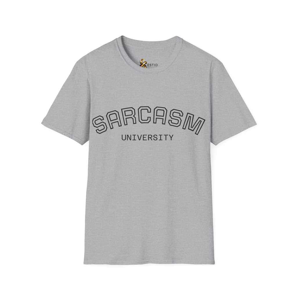 Sarcasm University T-Shirt — Funny Collegiate Graphic Tee Ansicht 11 – T-Shirt – ESTID