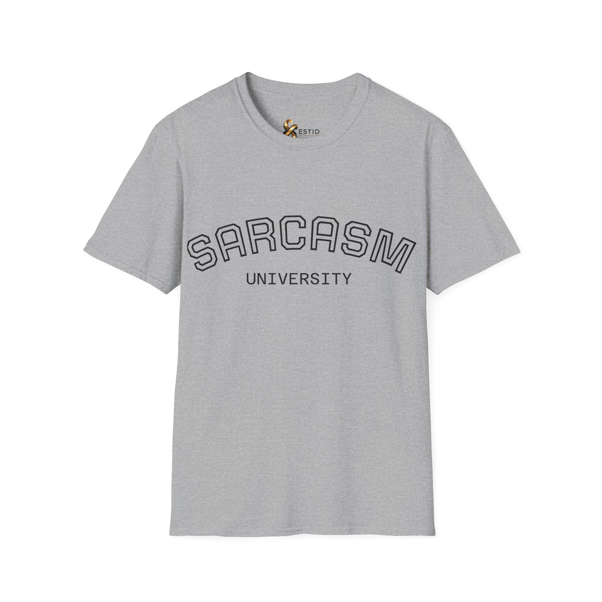 Sarcasm University T-Shirt — Funny Collegiate Graphic Tee Ansicht 11 – T-Shirt – ESTID