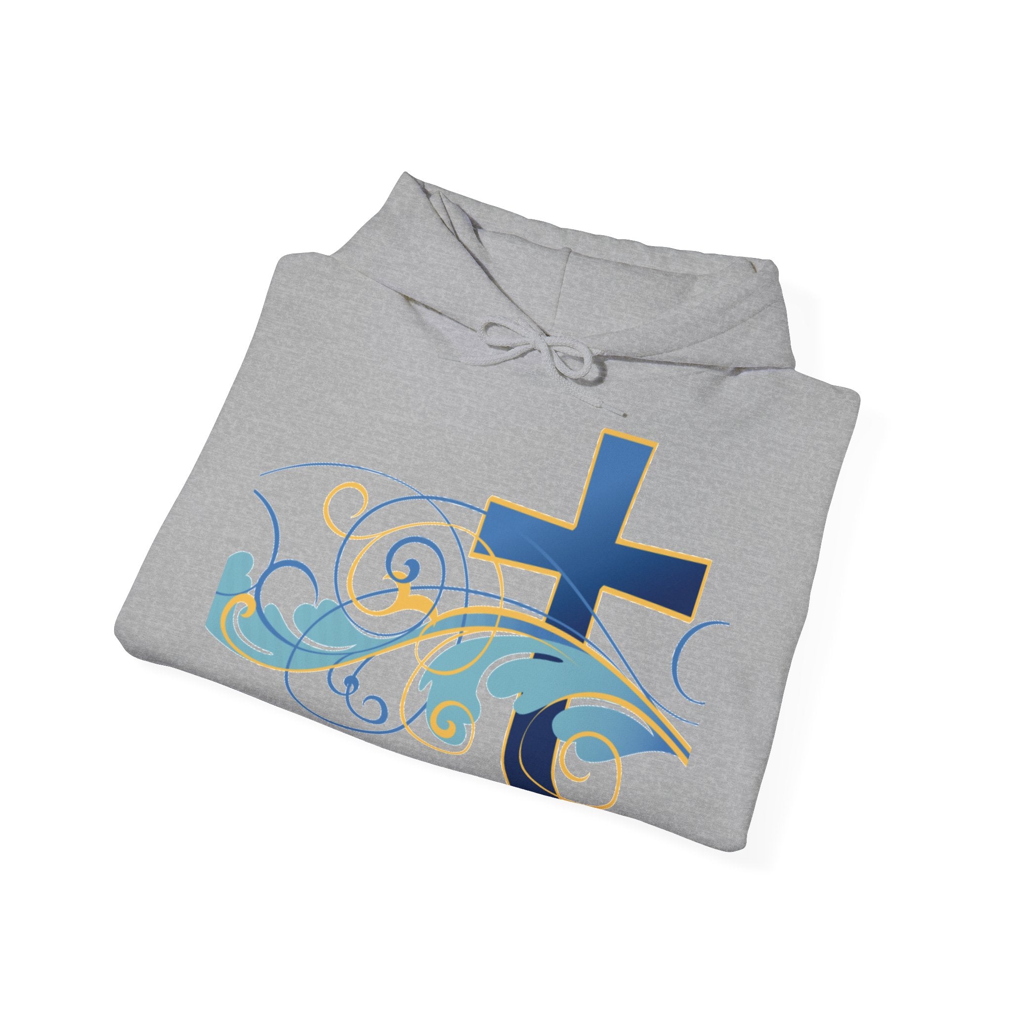 Gott liebt seine Kinder Kapuzenpullover – Cross Hoodie mit handschriftlicher Botschaft Ansicht 33 – Hoodie – ESTID