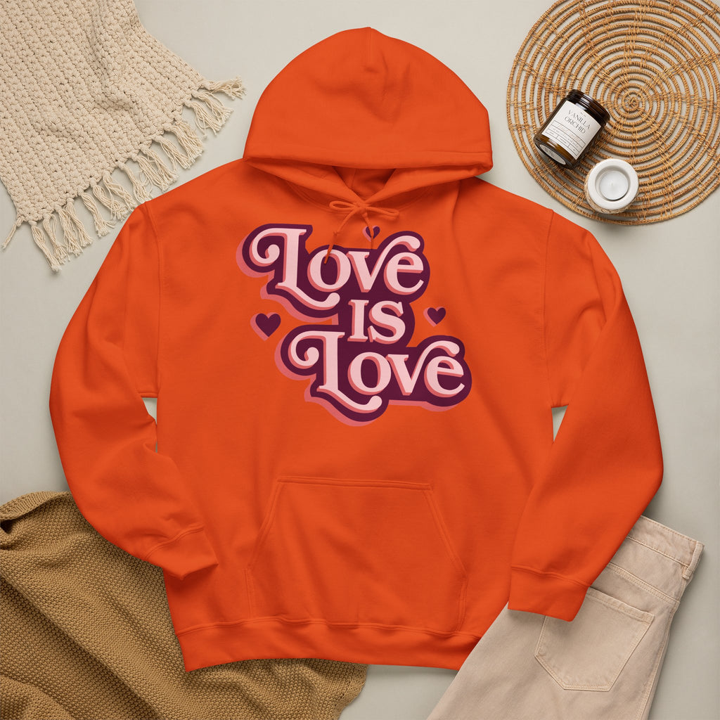 Love Is Love Hoodie – Retro Herz Pride Kapuzenpullover Ansicht 35 – Hoodie – ESTID