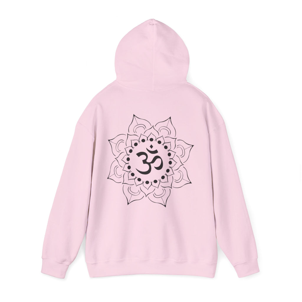 Lotus-Mandala-Hoodie mit Om-Symbol – Spirituelles Yoga-Sweatshirt ESTID Ansicht 11 – Hoodie – ESTID