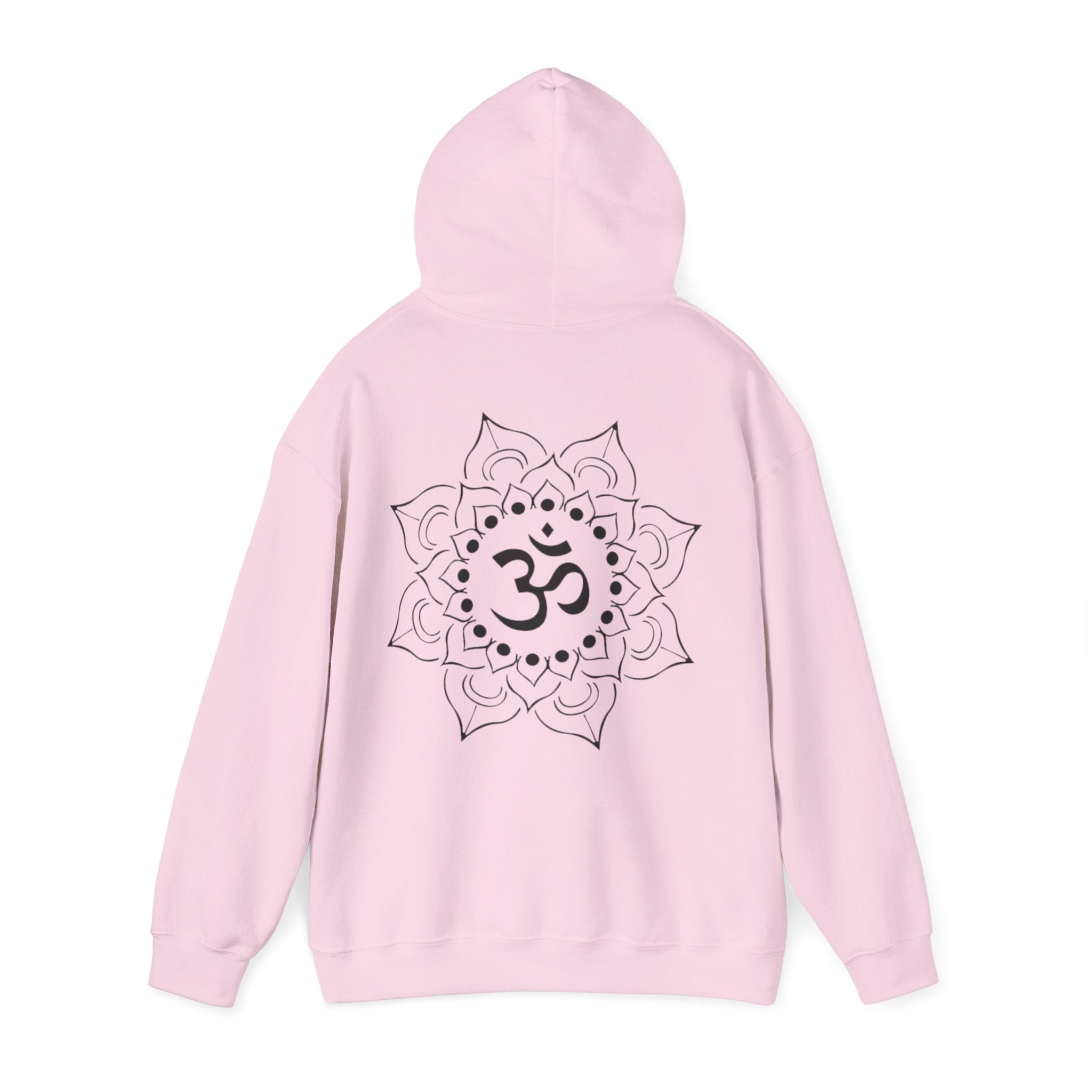 Lotus-Mandala-Hoodie mit Om-Symbol – Spirituelles Yoga-Sweatshirt ESTID Ansicht 11 – Hoodie – ESTID