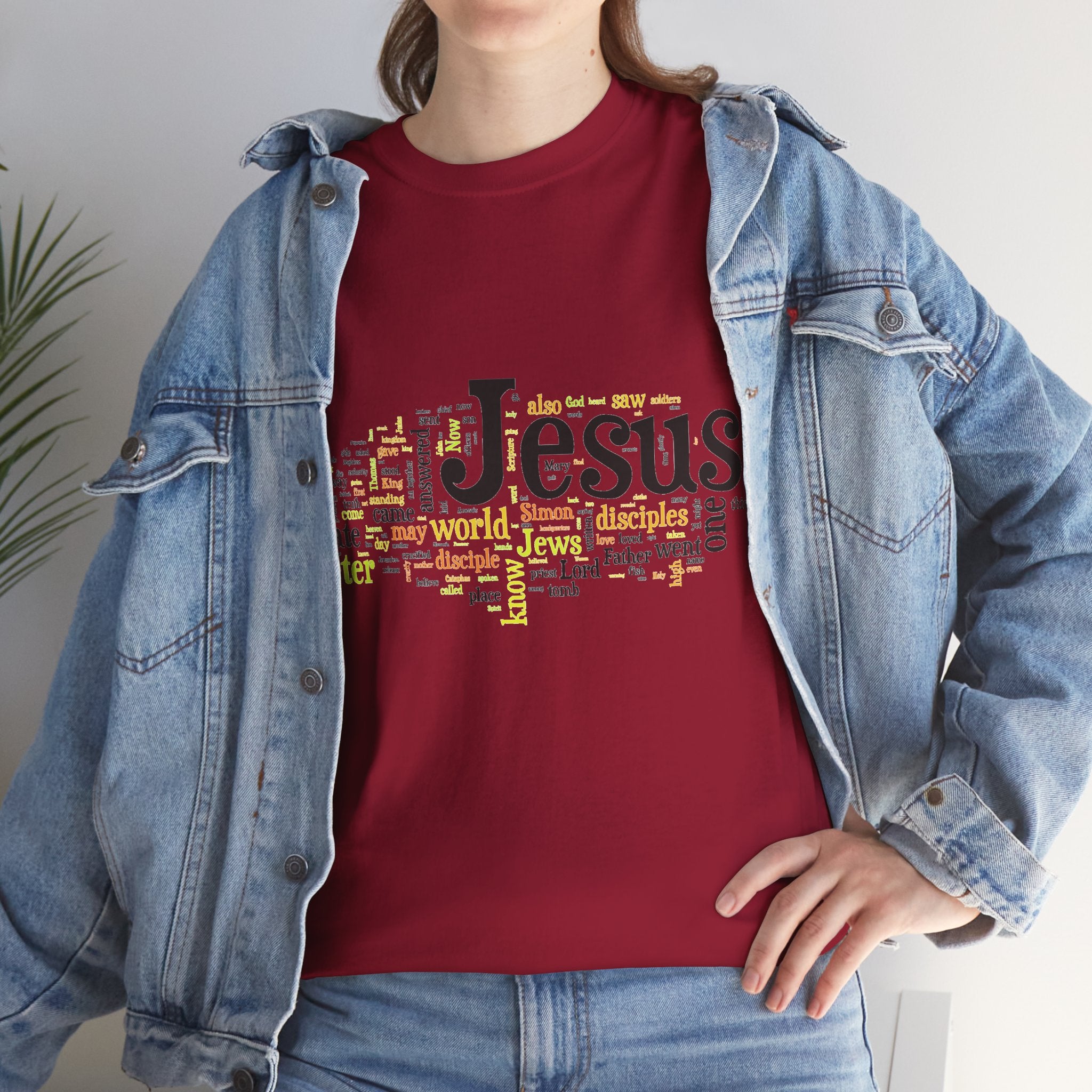 ESTID Unisex Shirt | Jesus Fisch Bibel Wortwolke
