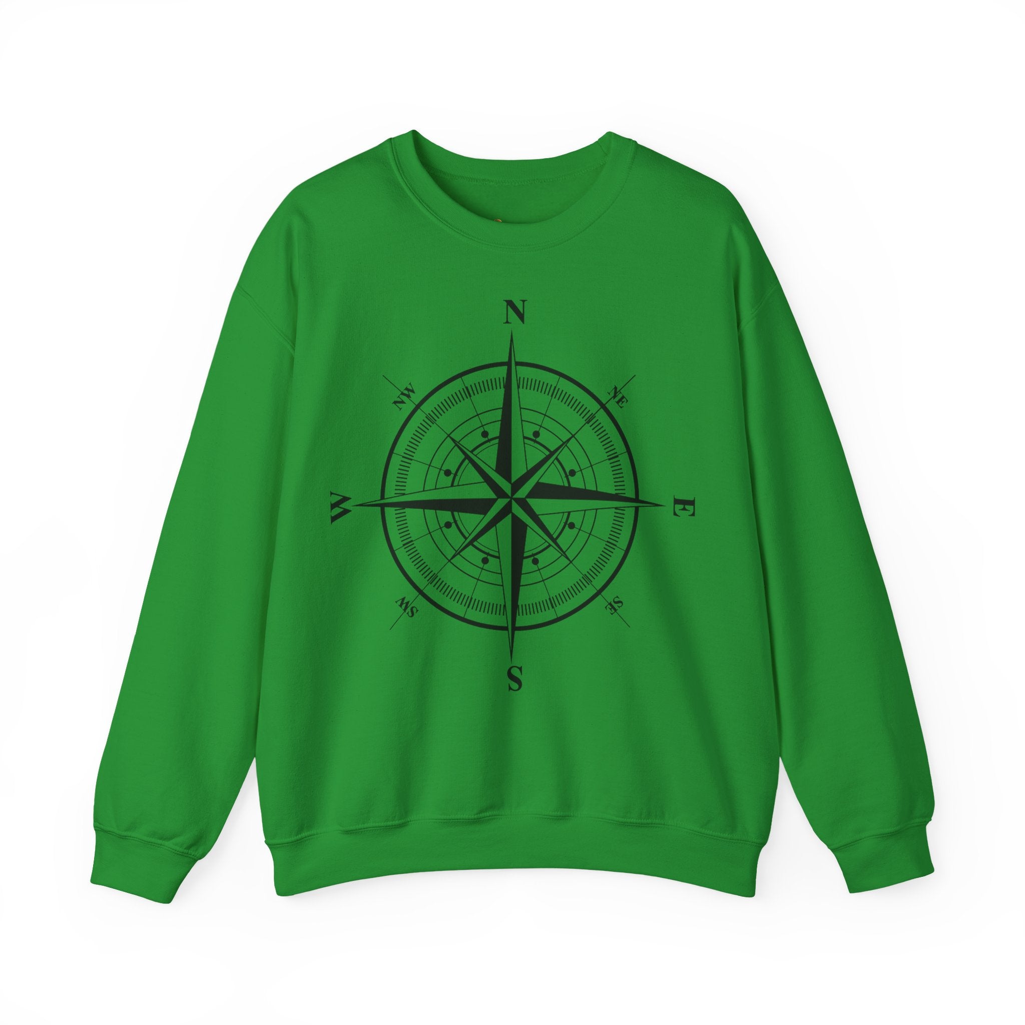 Kompass-Rose Sweatshirt – Nautik Crewneck für Reisende & Entdecker Ansicht 32 – Sweatshirt – ESTID