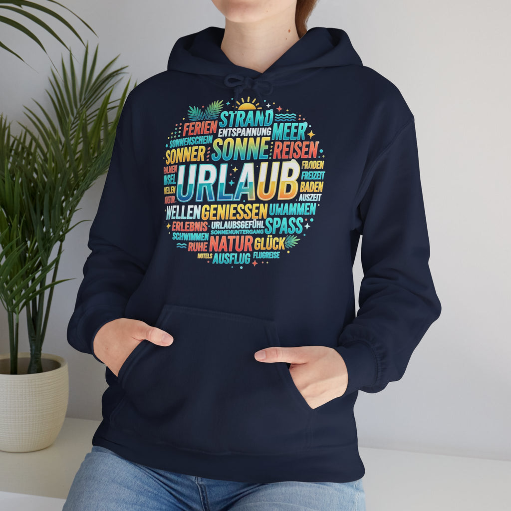 Urlaub Hoodie – Tropischer Palm Sunset Kapuzenpullover
