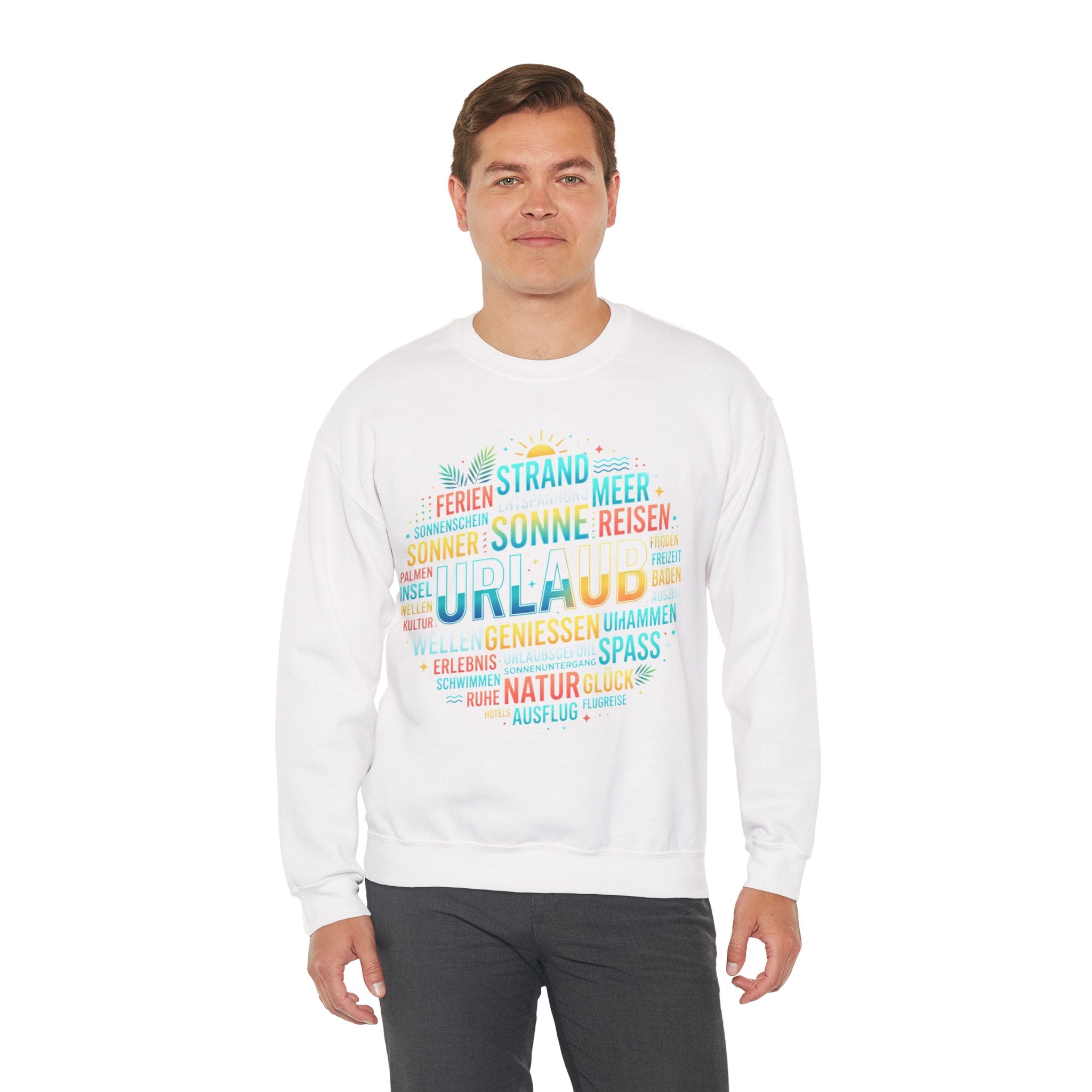 Tropical Palm Sunset Sweatshirt – Beach Vacation Crewneck