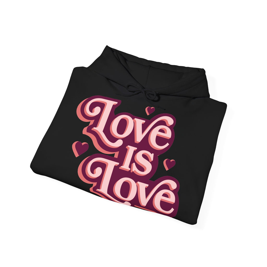 Love Is Love Hoodie – Retro Herz Pride Kapuzenpullover Ansicht 23 – Hoodie – ESTID
