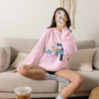 ESTID Unisex Crewneck Pullover | Blaues Kreuz & Wellen-Ornament Ansicht 37 – Sweatshirt – ESTID