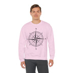 Kompass-Rose Sweatshirt – Nautik Crewneck für Reisende & Entdecker Ansicht 50 – Sweatshirt – ESTID