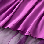 Damen Seidenkleid mit Puffärmeln | Luftsüßes Boho Maxikleid Ansicht 8 – Kleid – ESTID