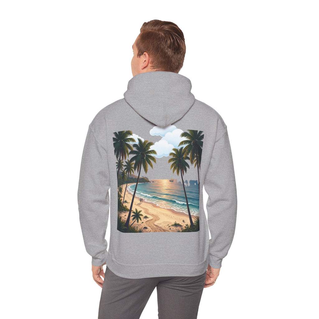 Urlaub Hoodie – Tropischer Palm Sunset Kapuzenpullover
