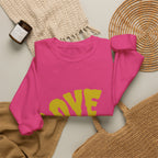 Damen Oversized Pullover mit Statement-Print