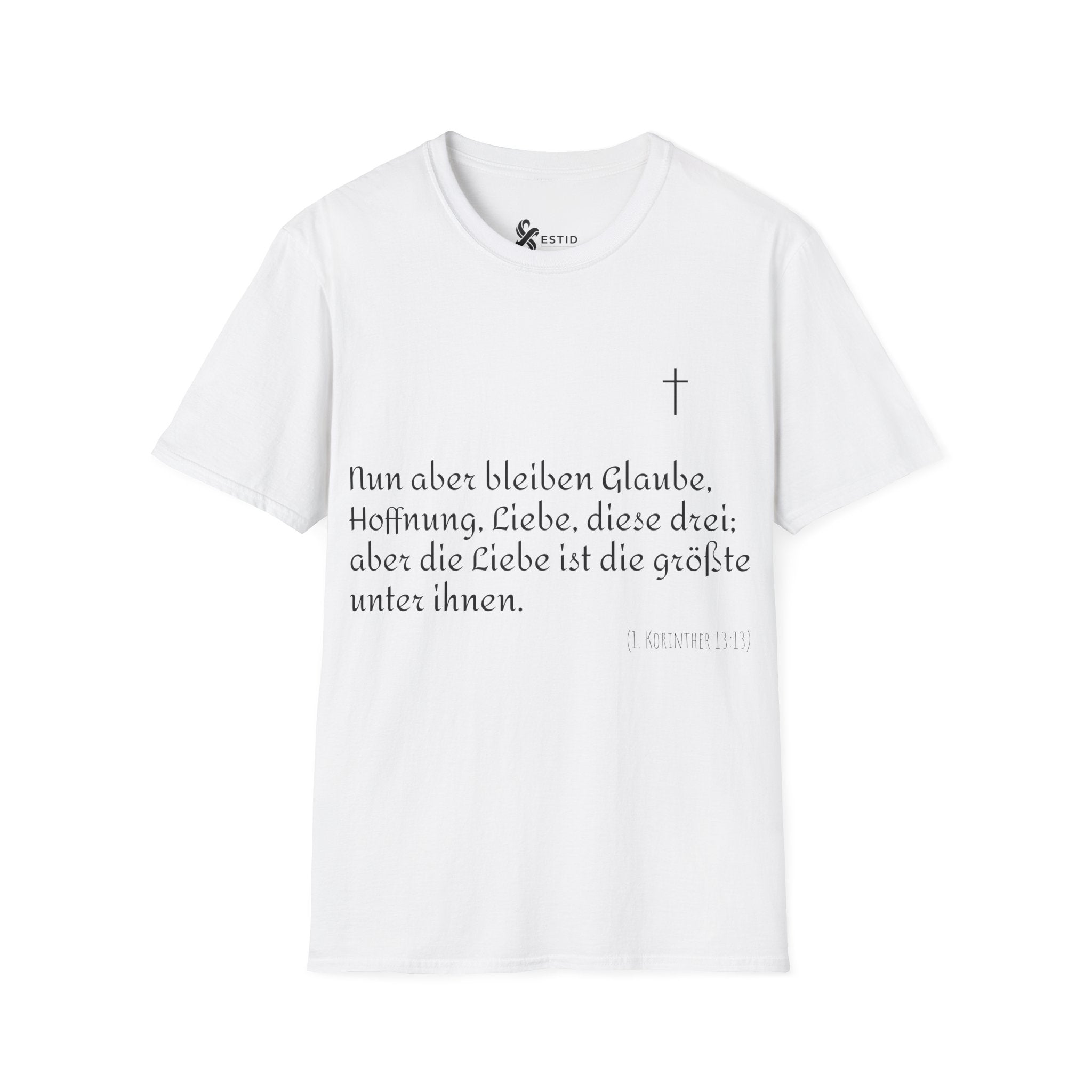 Minimalistisches Unisex T-Shirt mit ausdrucksstarkem Backprint ESTID Ansicht 6 – T-Shirt – ESTID